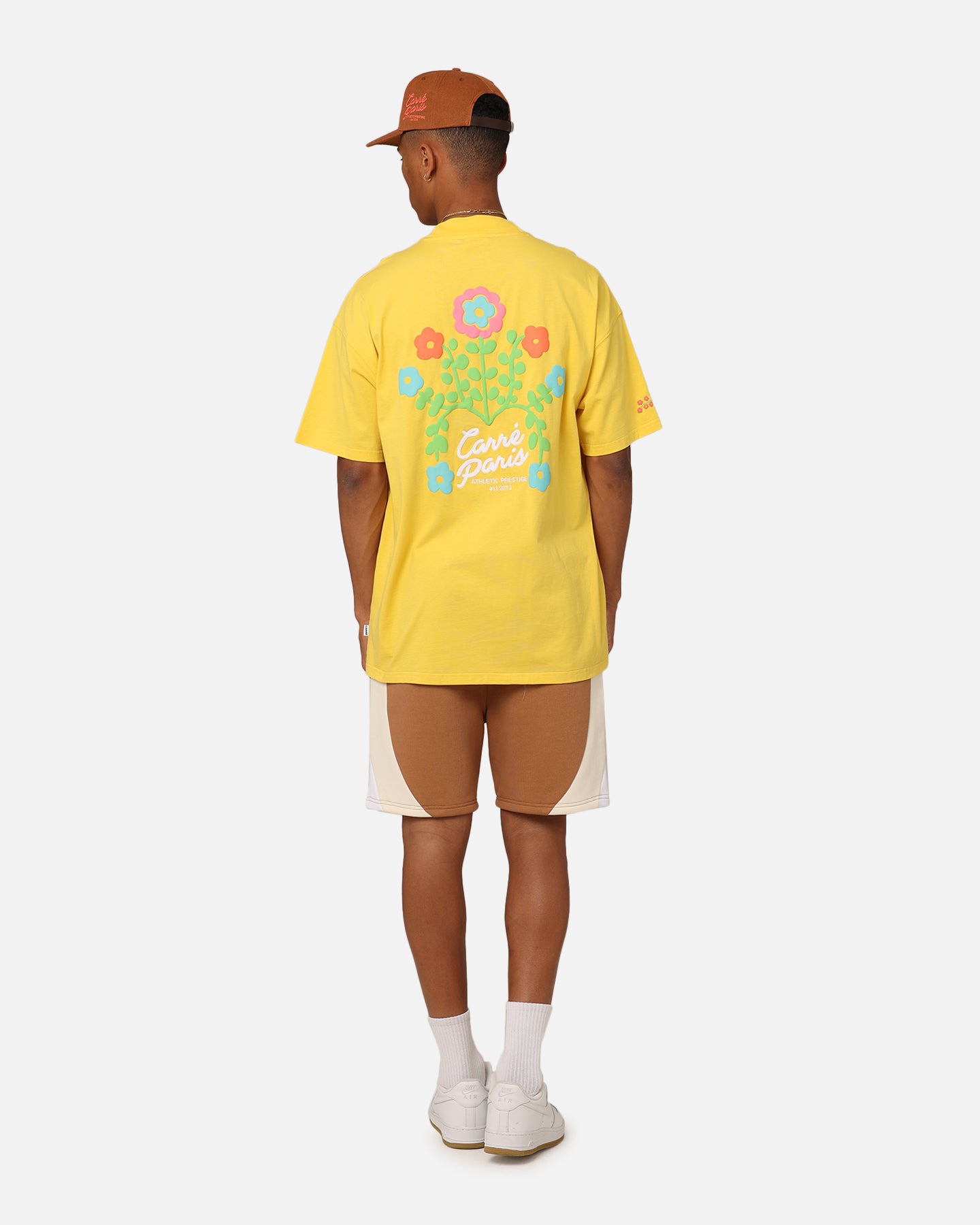 Stunning Yellow Carre Floraux Oversized T-Shirt