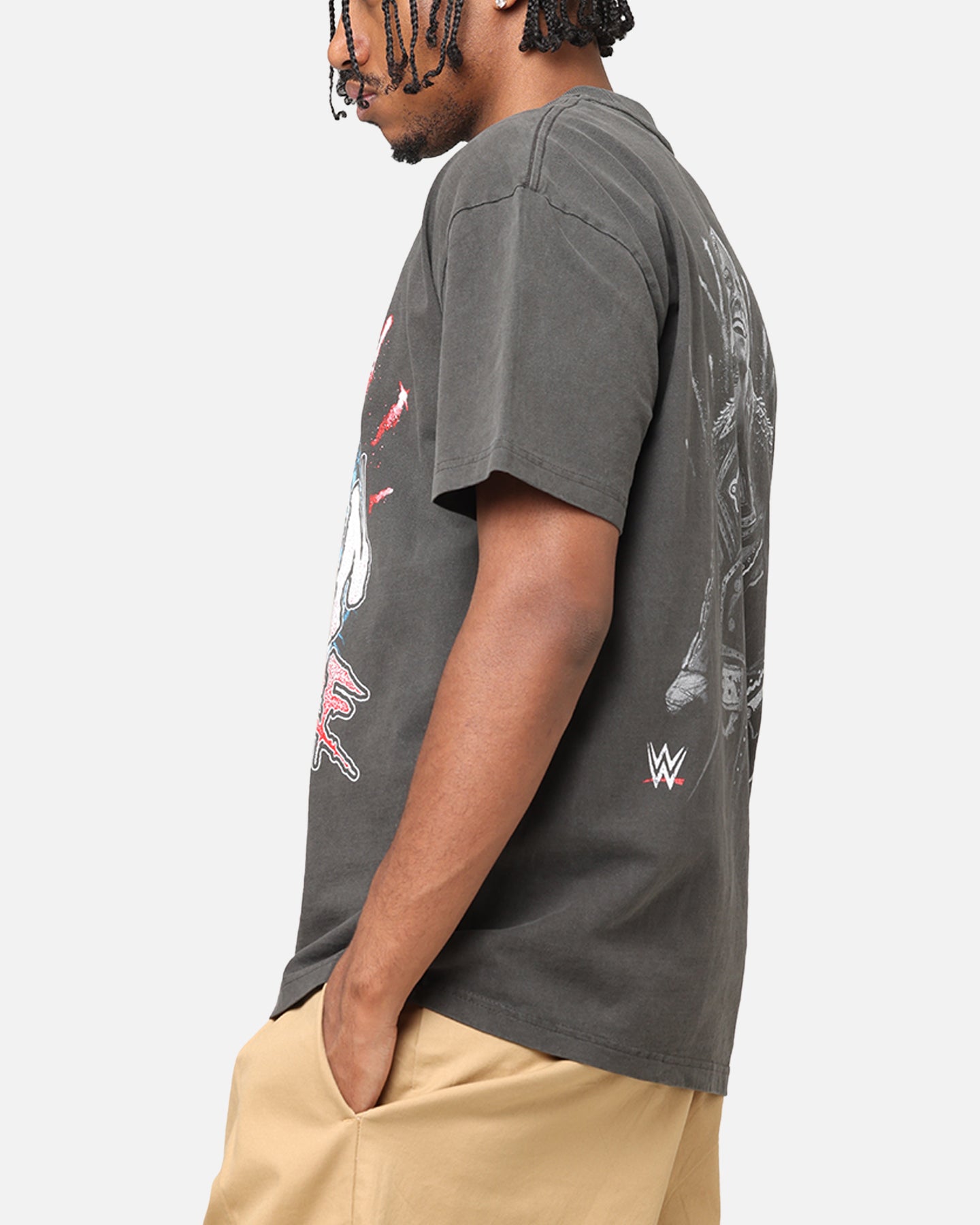 Culture Kings X WWE Cody Rhodes Premium Black Wash Heavy T-Shirt