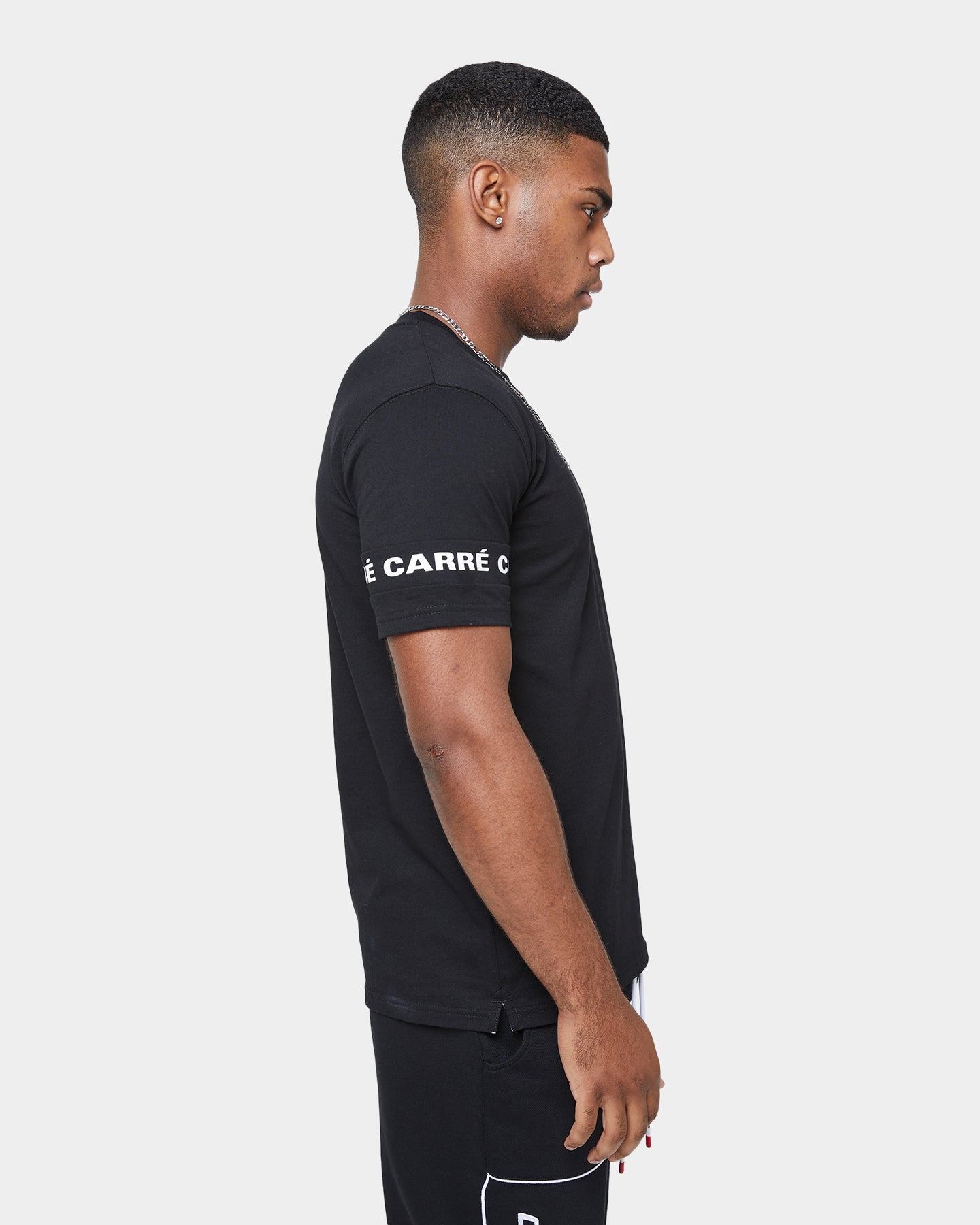 Carré La Manche Short Sleeve Black T-Shirt