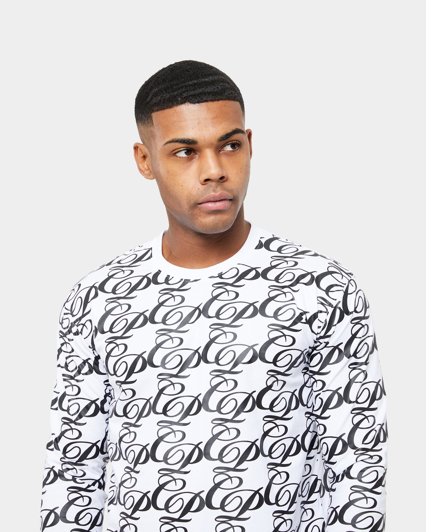 Laluxe Classic Long Sleeve T-Shirt - Bold Style in White/Black