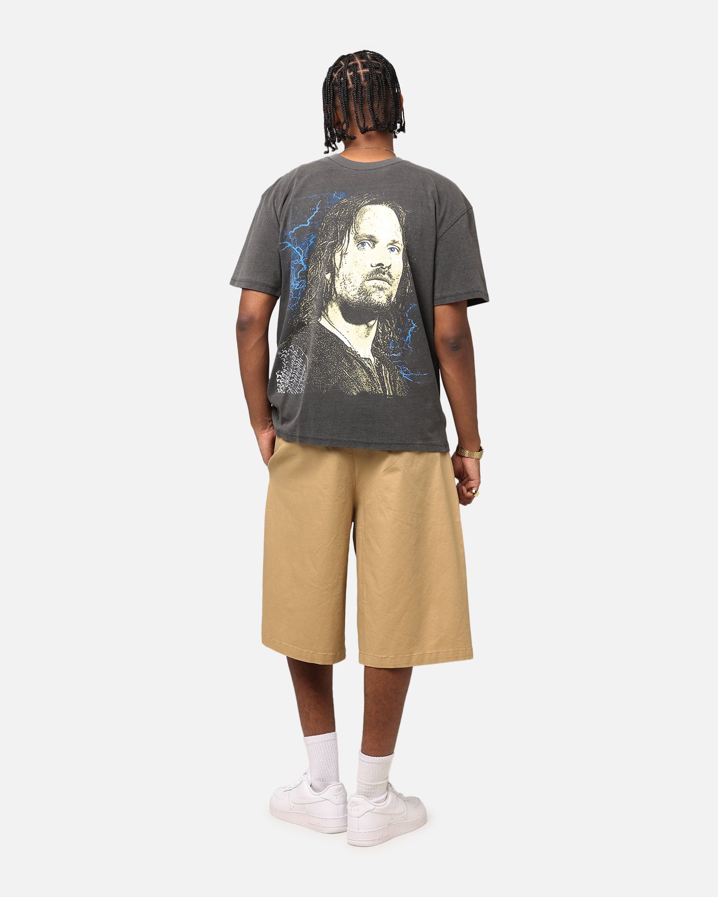 Epic American Thrift x Lord of the Rings Aragorn Black Wash Heavy T-Shirt