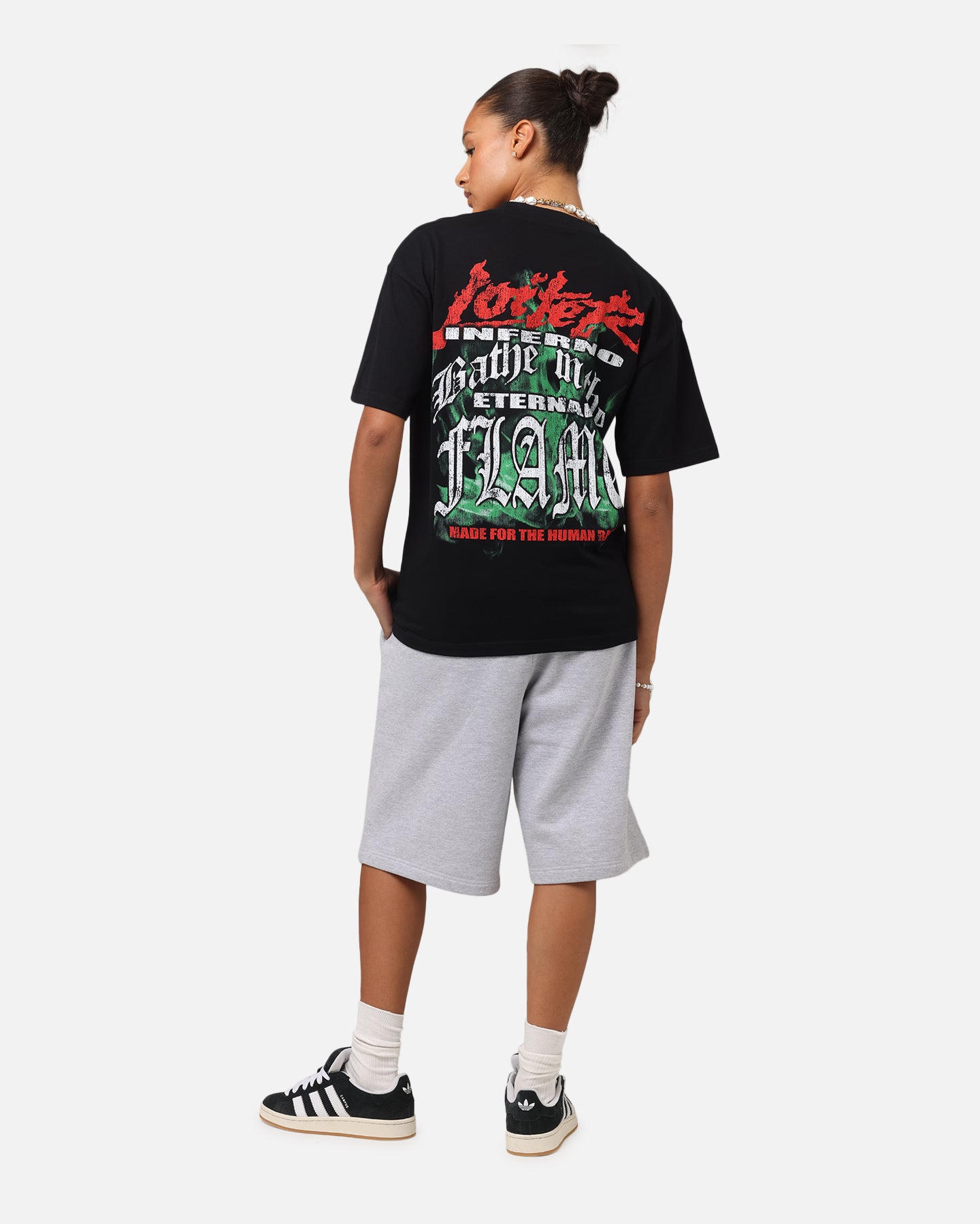Loiter Inferno Drop T-Shirt - Black