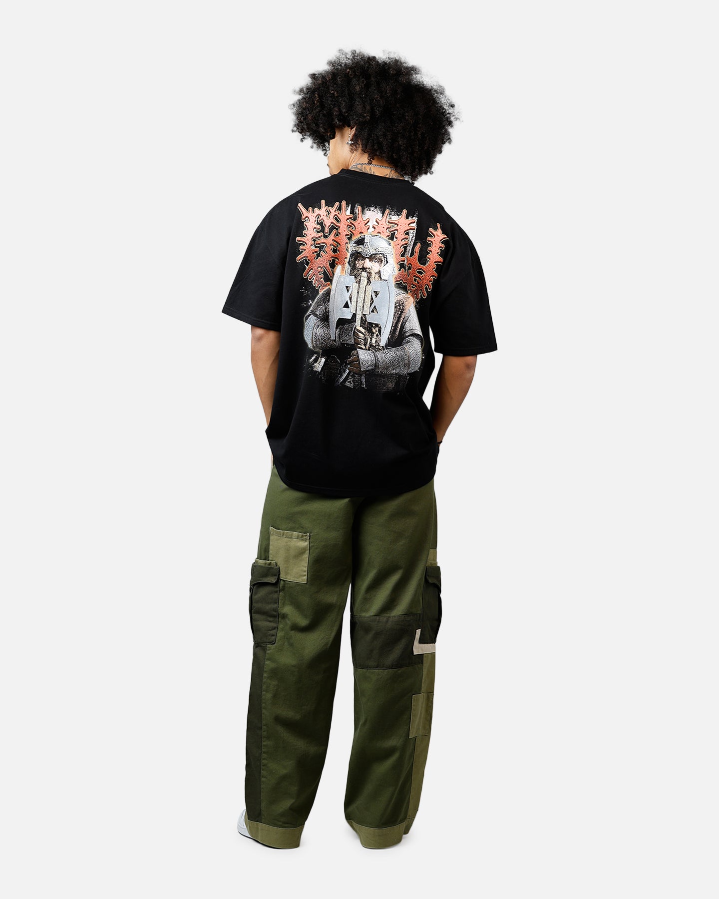 Epic American Thrift x The Lord of the Rings Gimli T-Shirt - Black