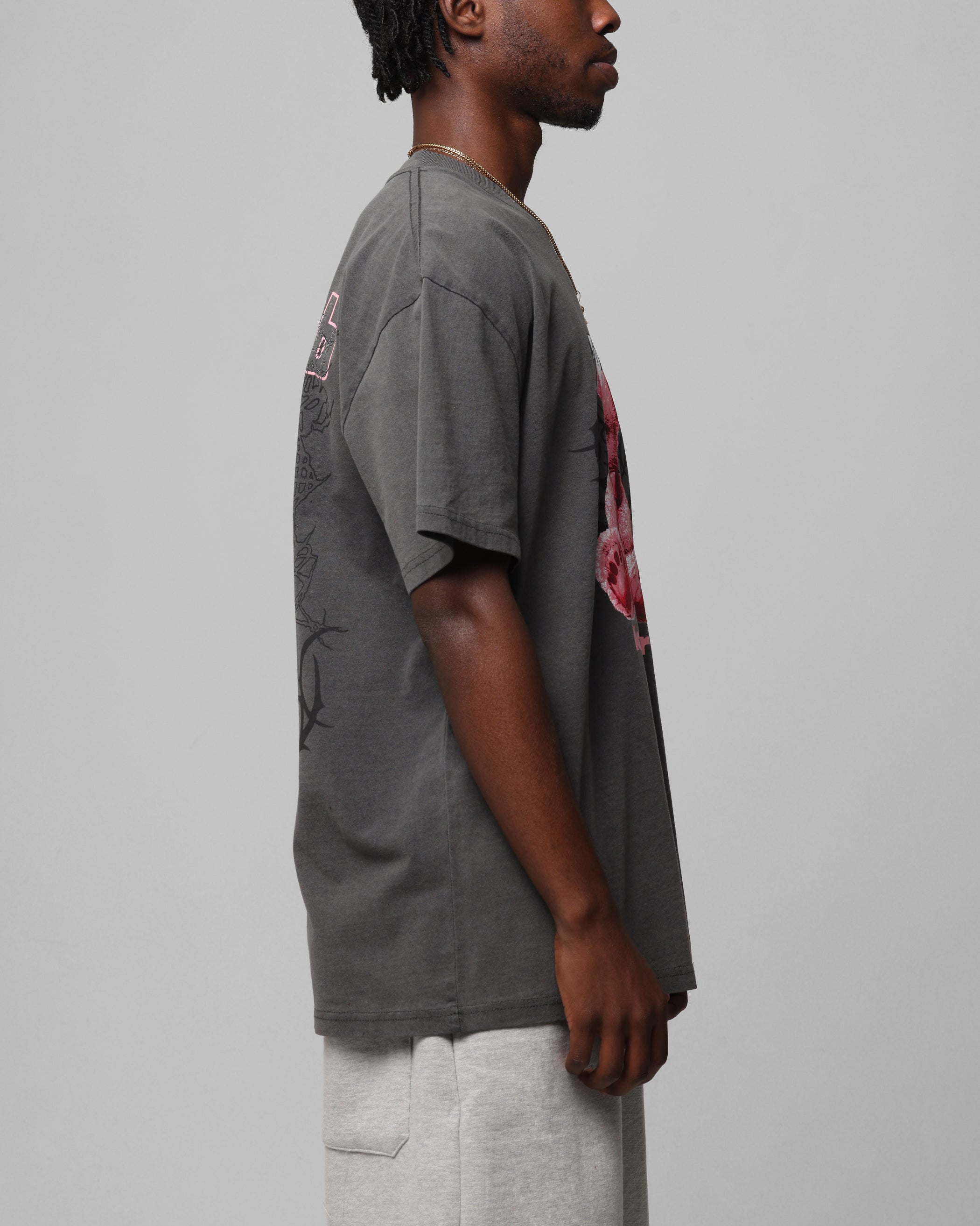 Loiter Black Wash Care T-Shirt - Stand Out in Style
