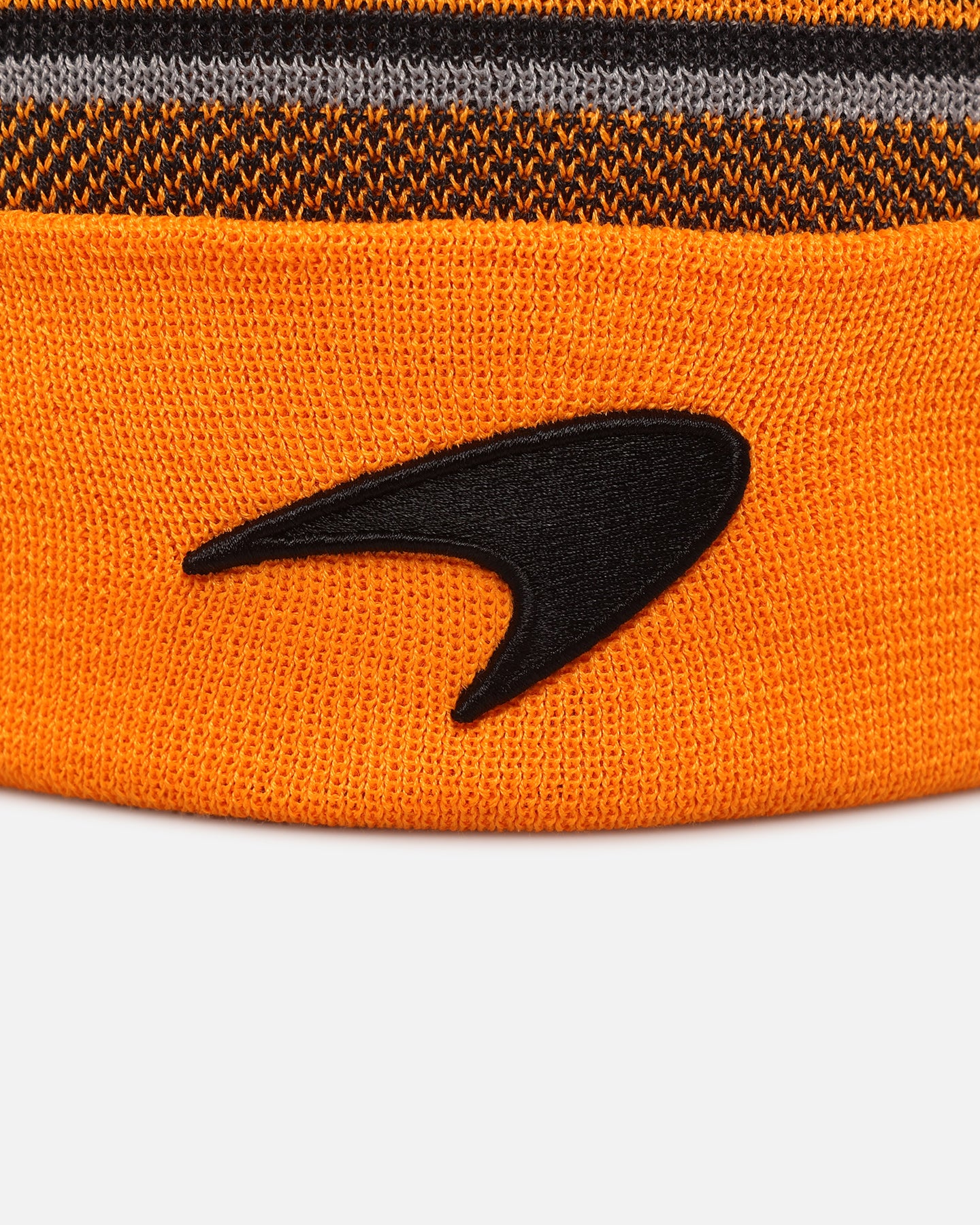 New Era X McLaren Team Embroidered Cuff Knit Beanie - Medium Orange