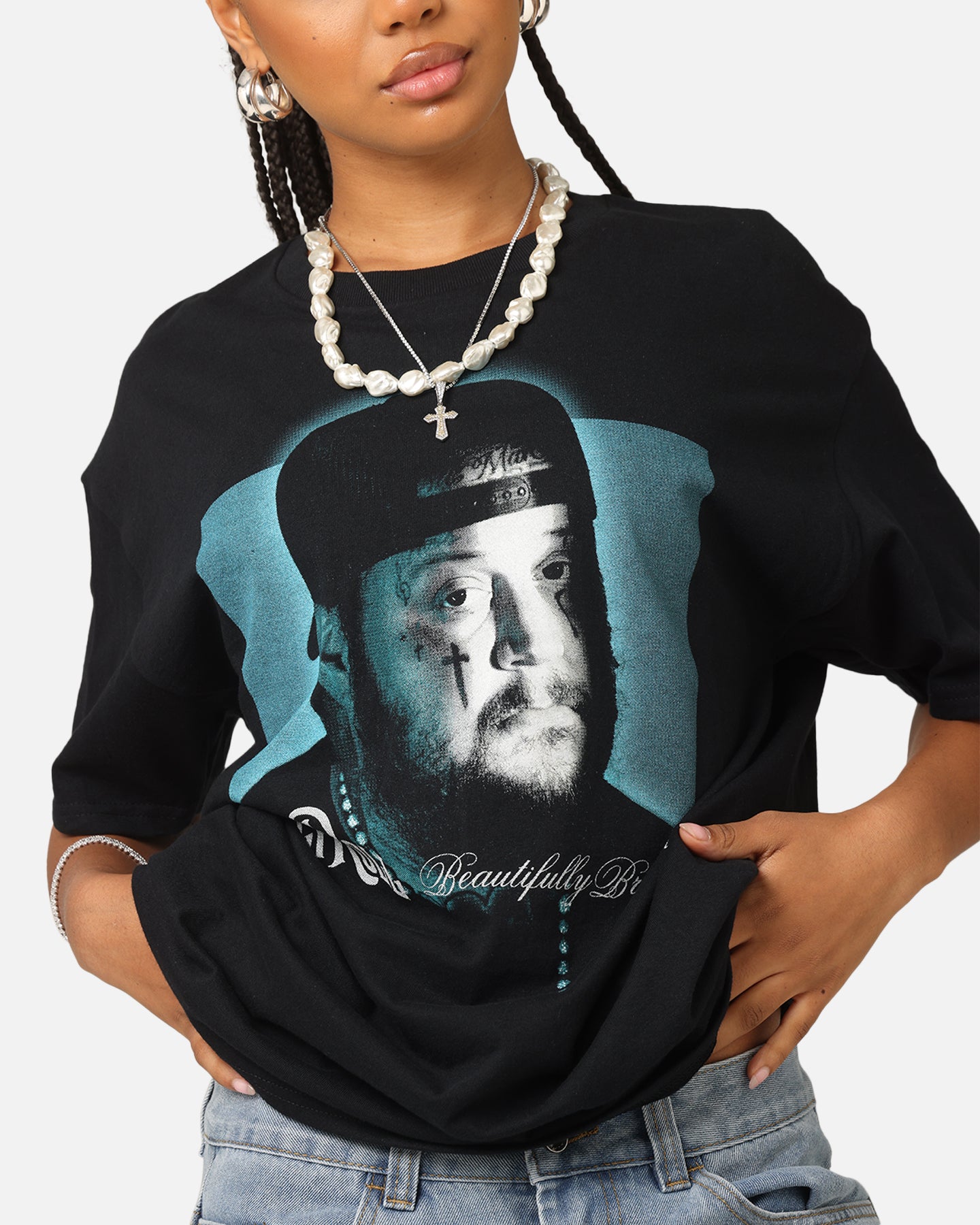 Jelly Roll Square Portrait Black T-Shirt - Stand Out in Style