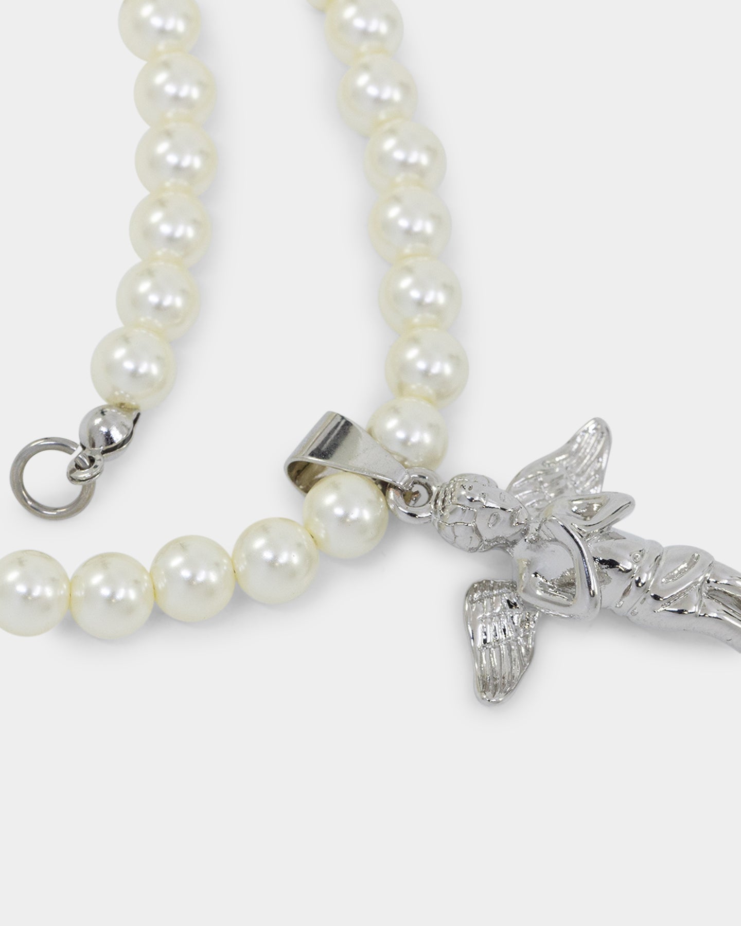 Saint Morta Cupids Pearl White Gold Necklace - A Stunning Accessory