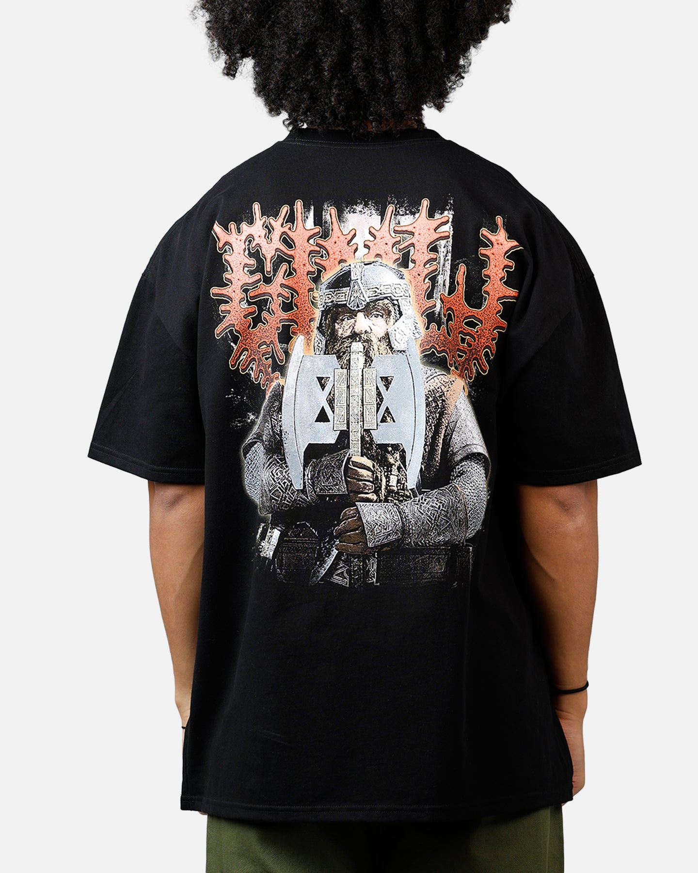 Epic American Thrift x The Lord of the Rings Gimli T-Shirt - Black