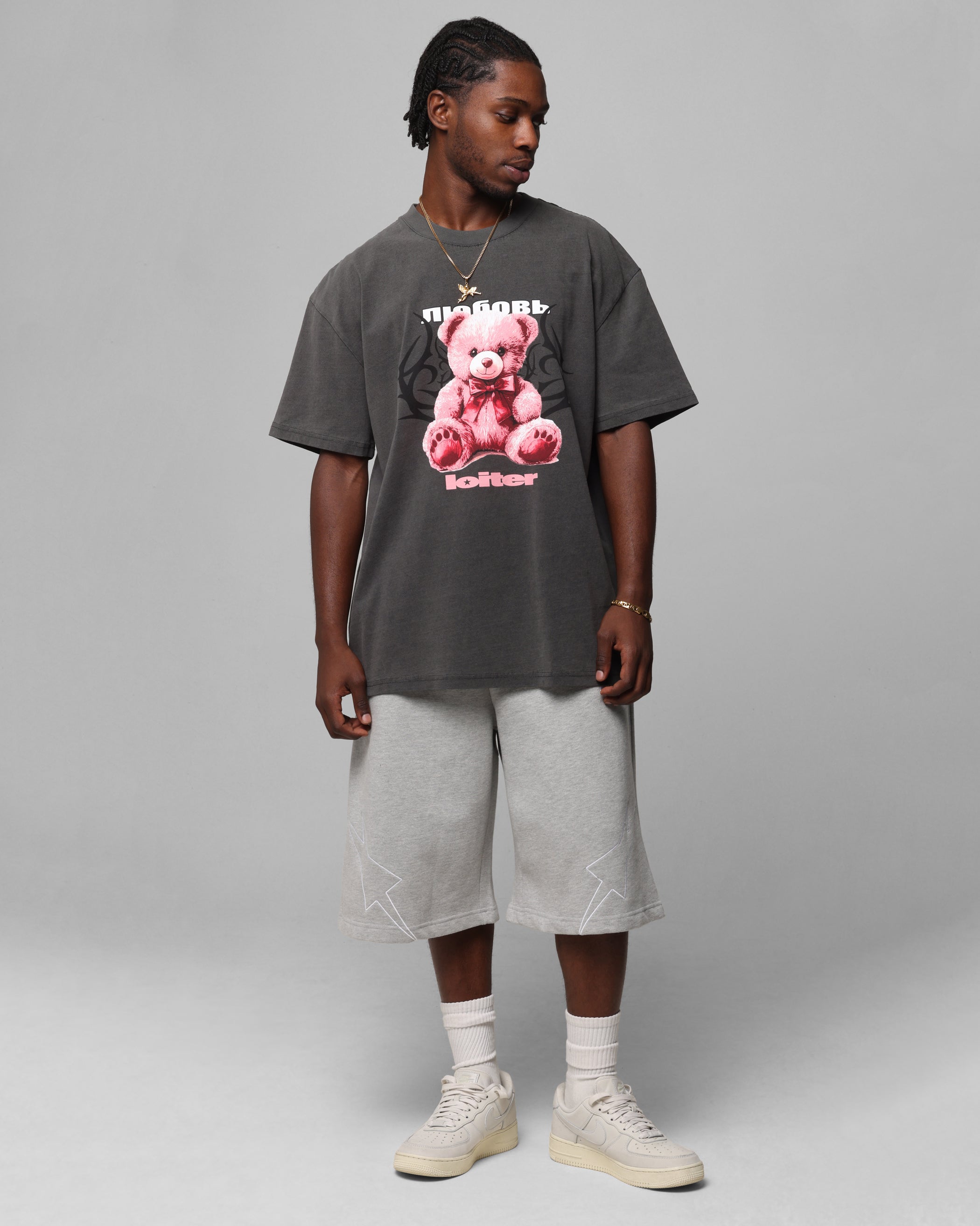 Loiter Black Wash Care T-Shirt - Stand Out in Style