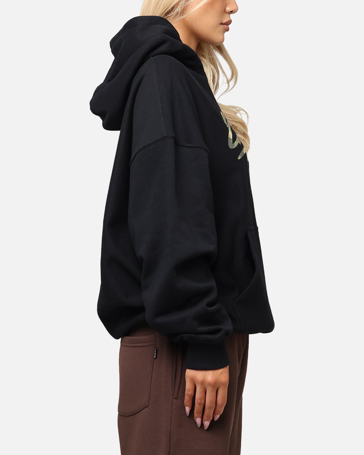 Carre Camo Script Black Hoodie - Your Winter Fashion Statement