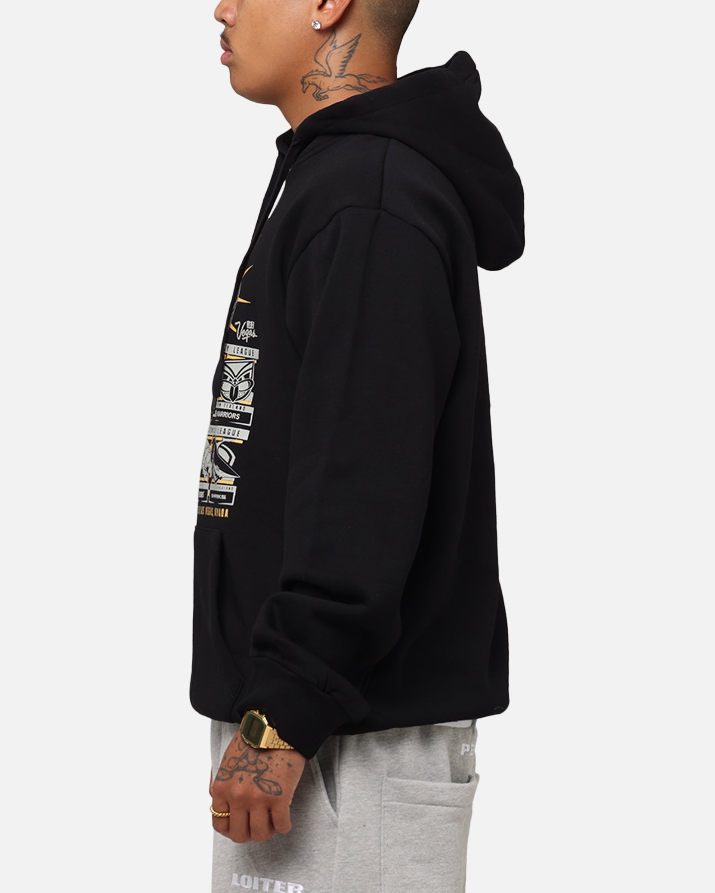 Tidwell NRL 2025 Las Vegas Round Sign Black Hoodie - Cheer for Your Team in Style