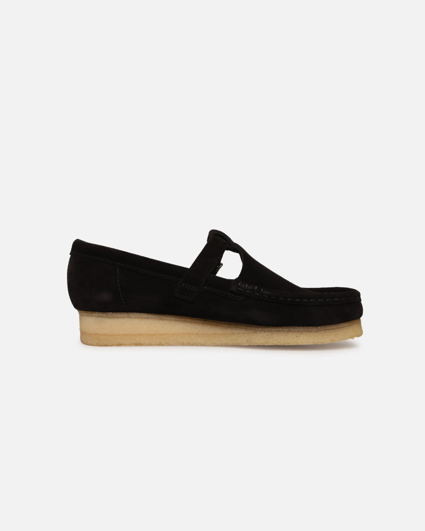 Clarks Originals Women's Stunning Black Suede Wallabee T-Bar