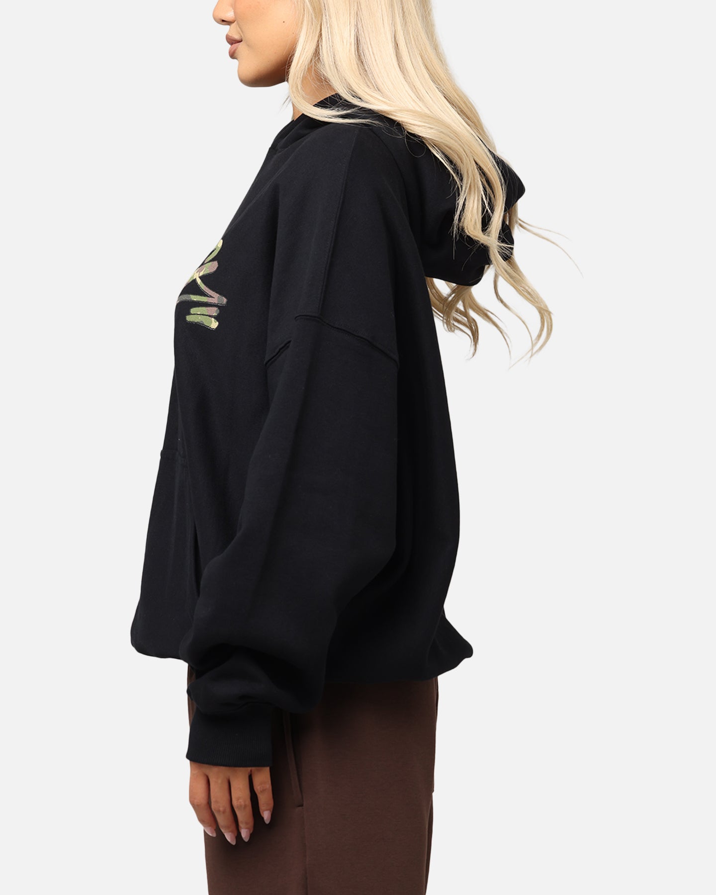 Carre Camo Script Black Hoodie - Your Winter Fashion Statement