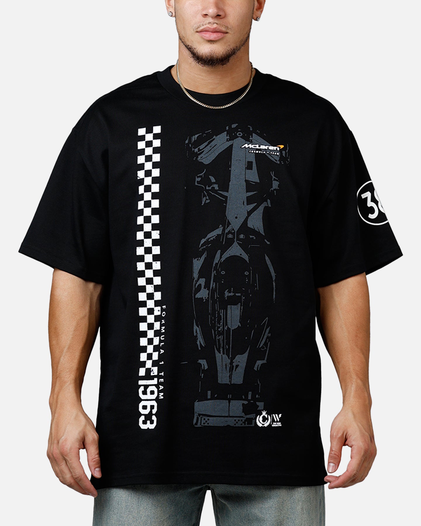 We Are The Wild Collective X Women's Mclaren 'Vegas Grad Prix 2024' T-Shirt Washed Black
