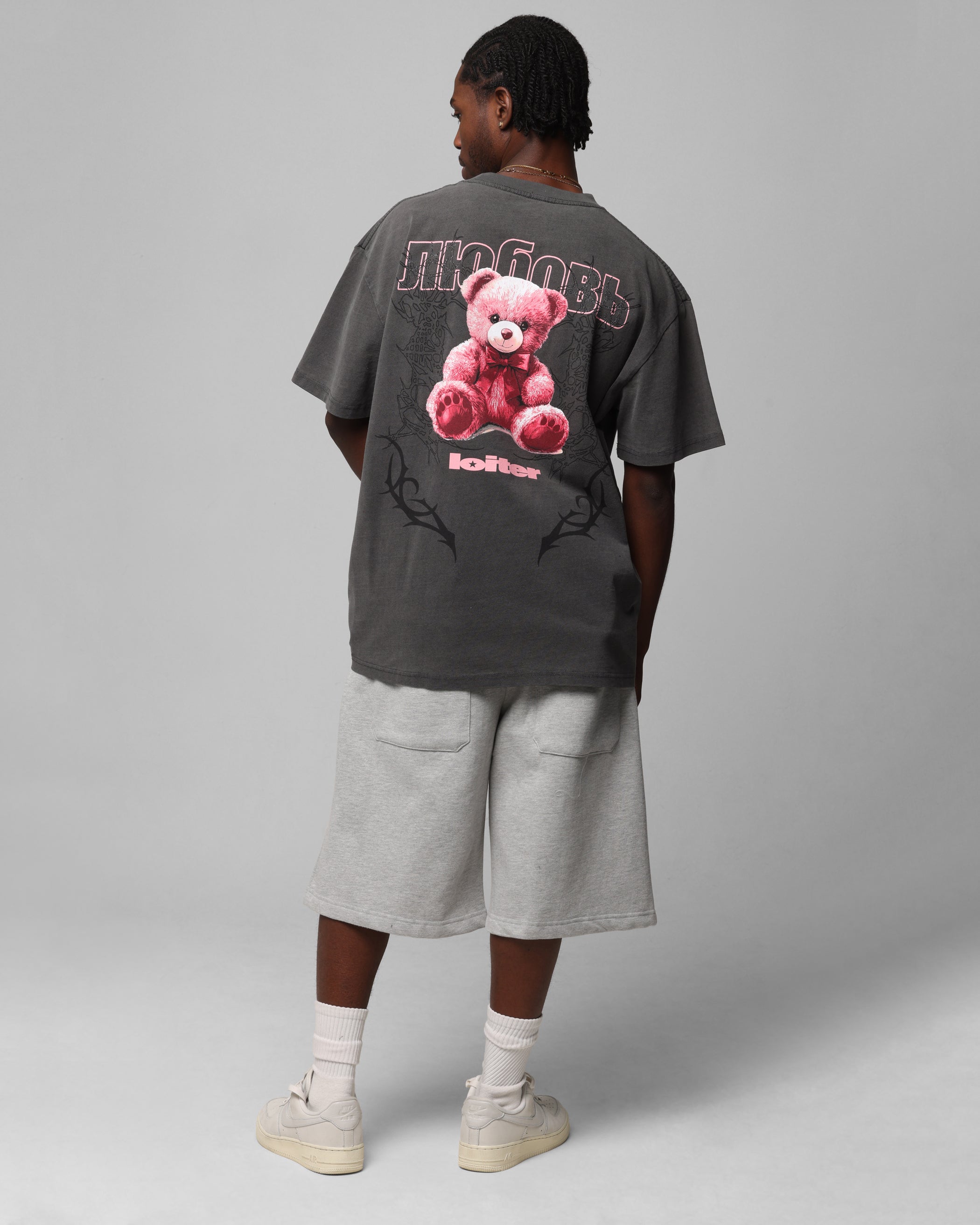 Loiter Black Wash Care T-Shirt - Stand Out in Style