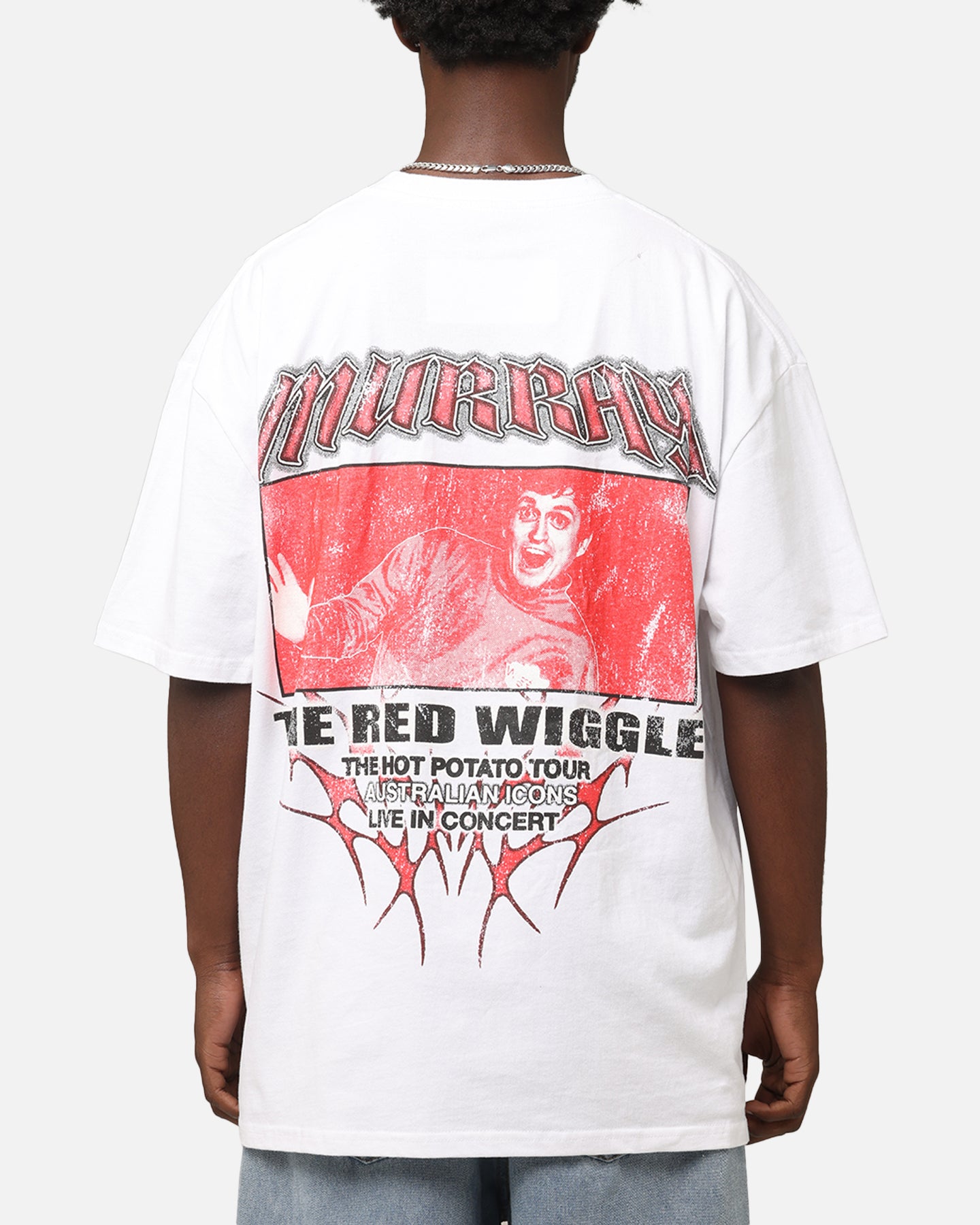 Goat Crew X The Wiggles Red Wiggle Awesome Heavy T-Shirt in White