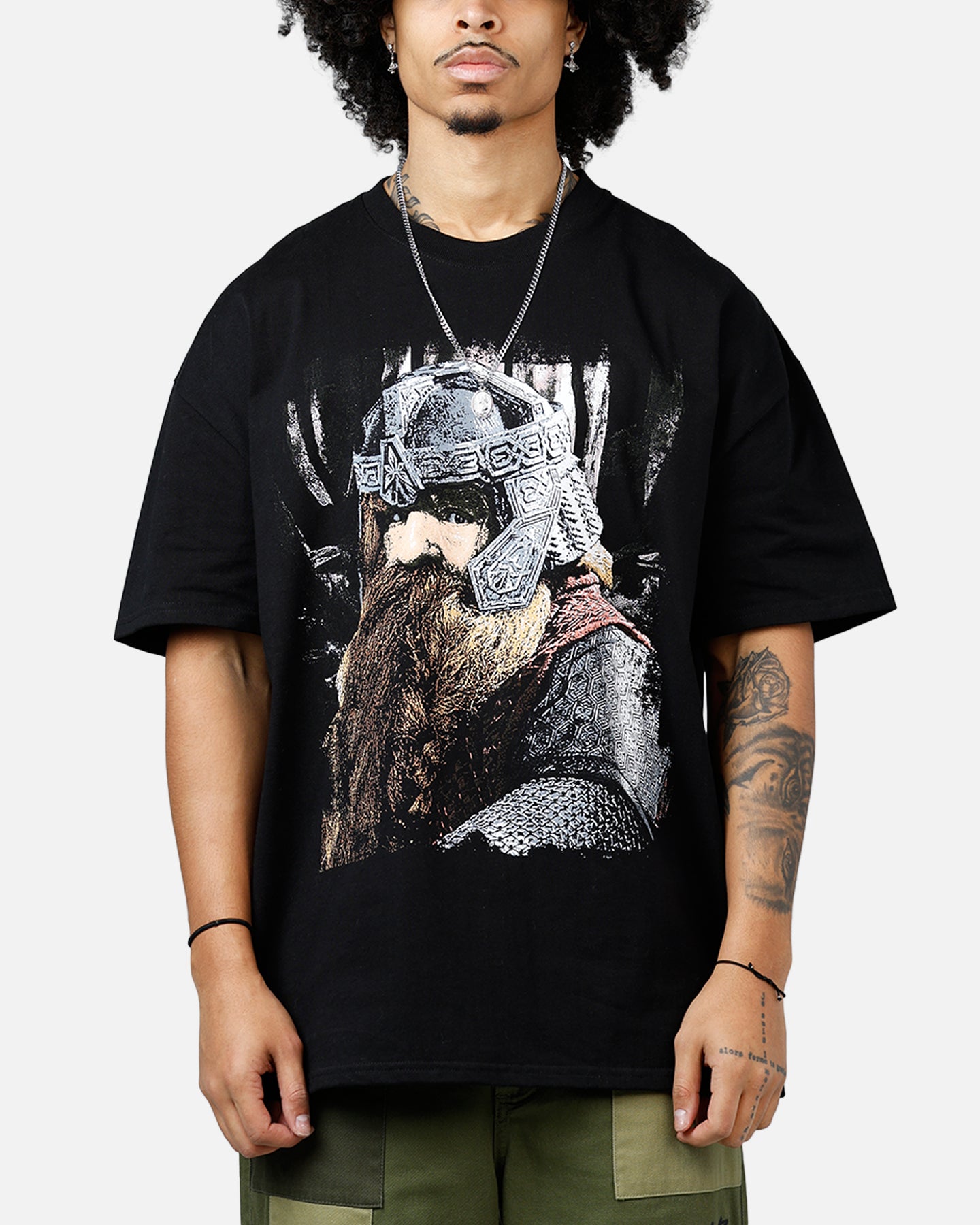 Epic American Thrift x The Lord of the Rings Gimli T-Shirt - Black