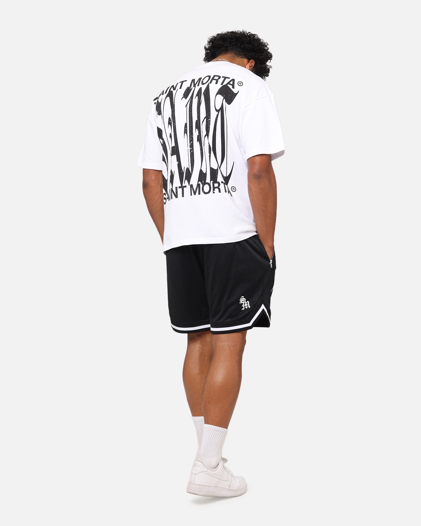 Saint Morta Ye Old Drop Shoulder White T-Shirt - A Must-Have