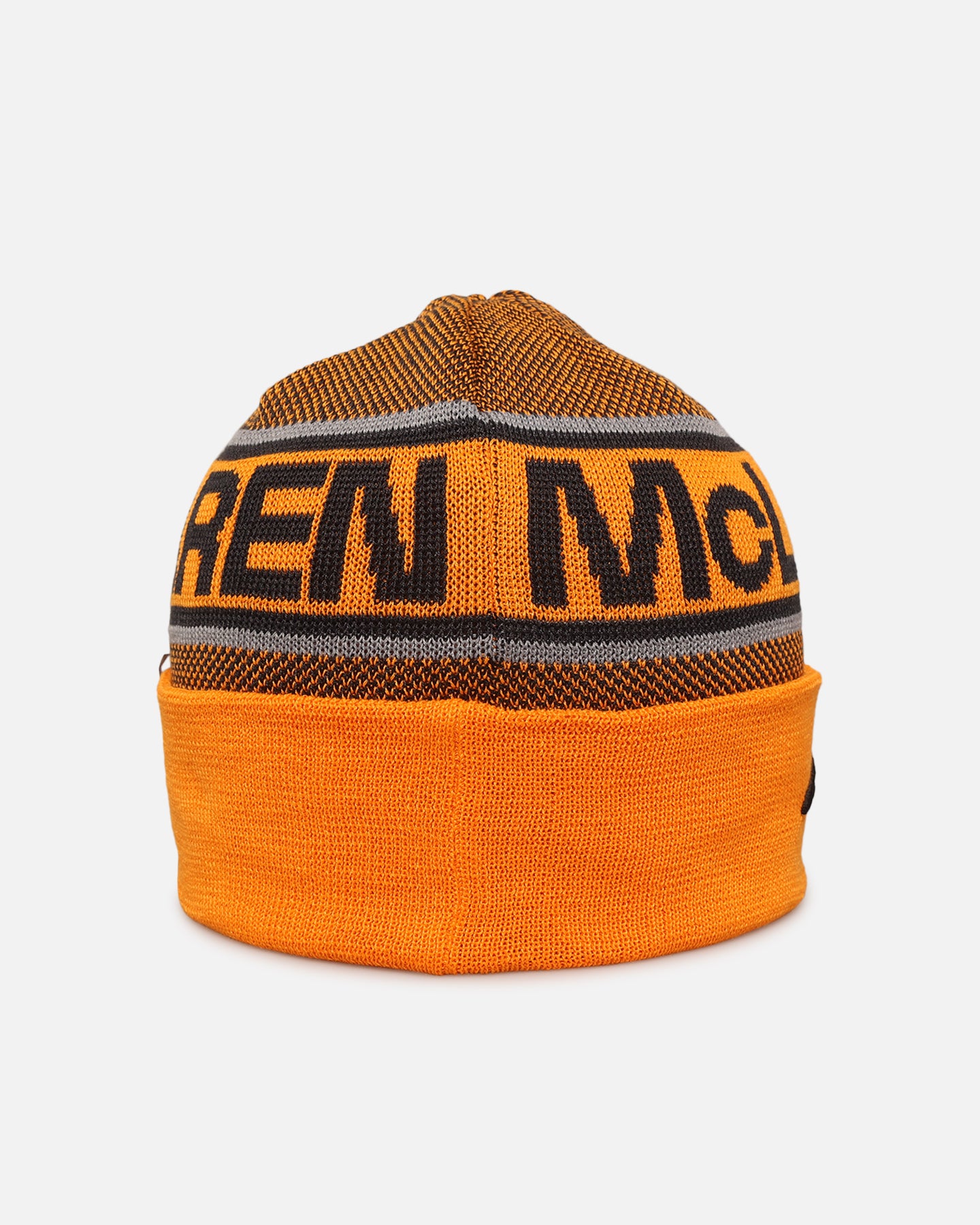 New Era X McLaren Team Embroidered Cuff Knit Beanie - Medium Orange