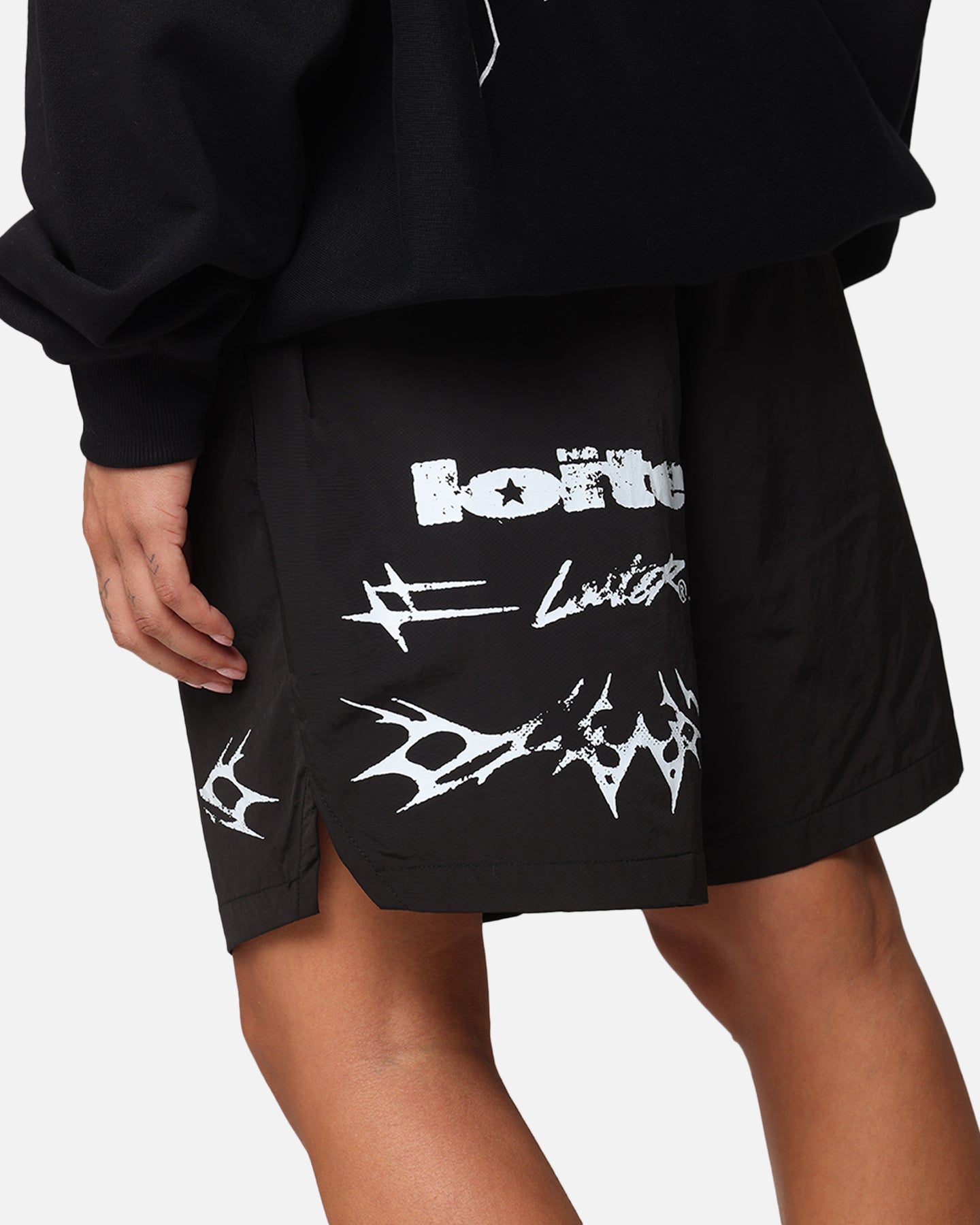 Loiter Stacked Metal Walk Shorts - Black, Your Fashion-Forward Choice
