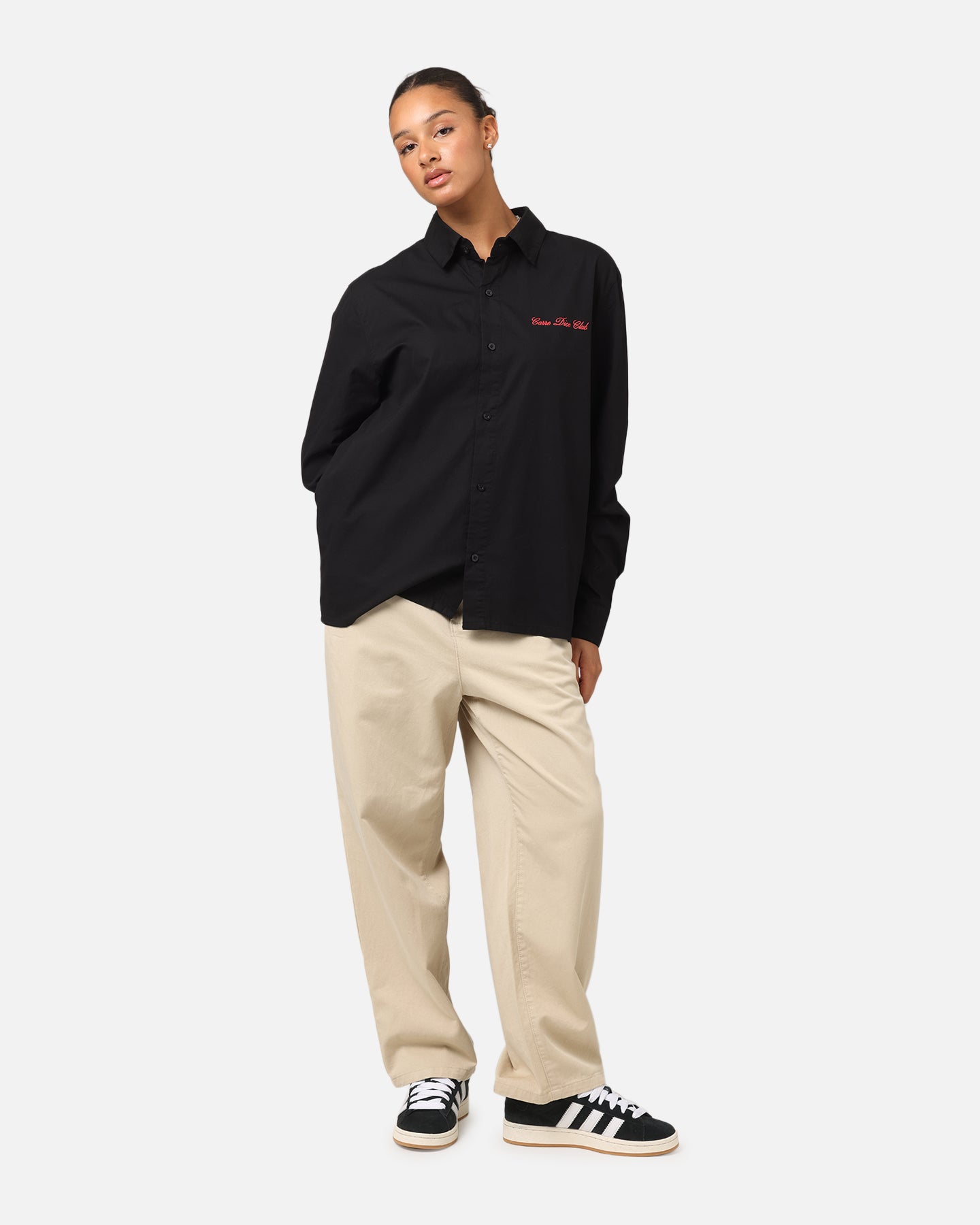 Carre Dice Club Long Sleeve Button - Up Shirt - The Ultimate Must - Have This Season
