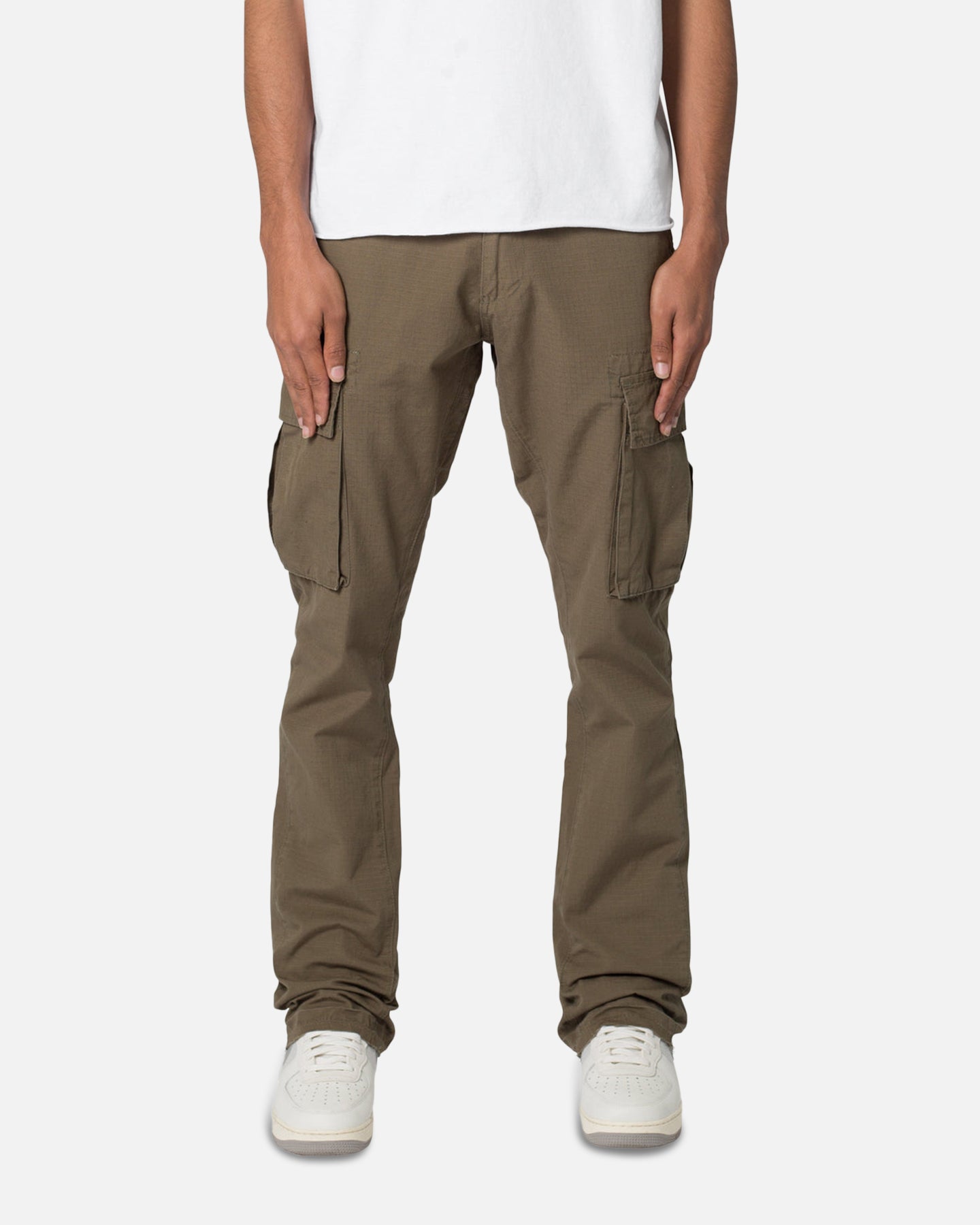 MNML Olive Bootcut Cargo Pants - Trendy and Practical