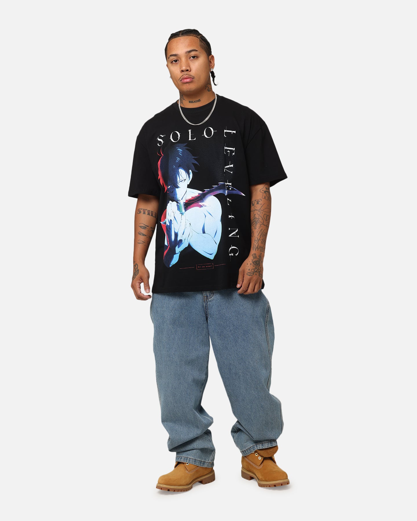 Epic Goat Crew X Solo Leveling Heavy T-Shirt in Black