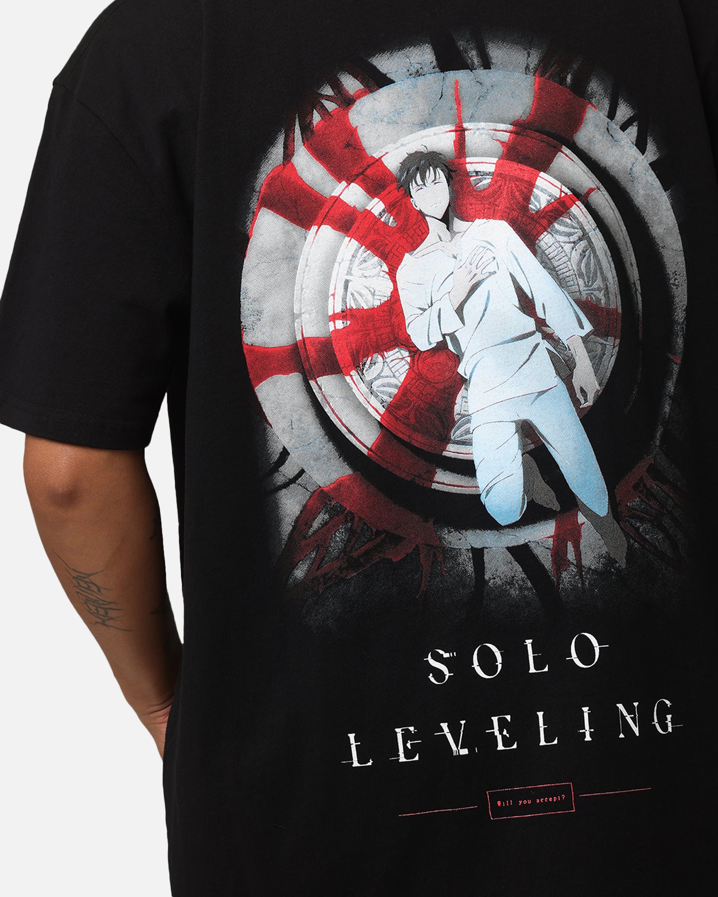 Epic Goat Crew X Solo Leveling Heavy T-Shirt in Black