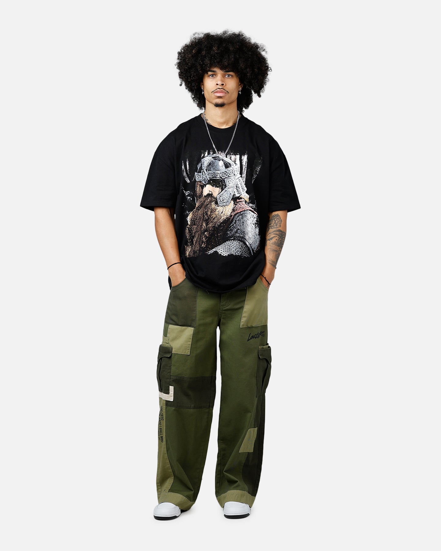 Epic American Thrift x The Lord of the Rings Gimli T-Shirt - Black