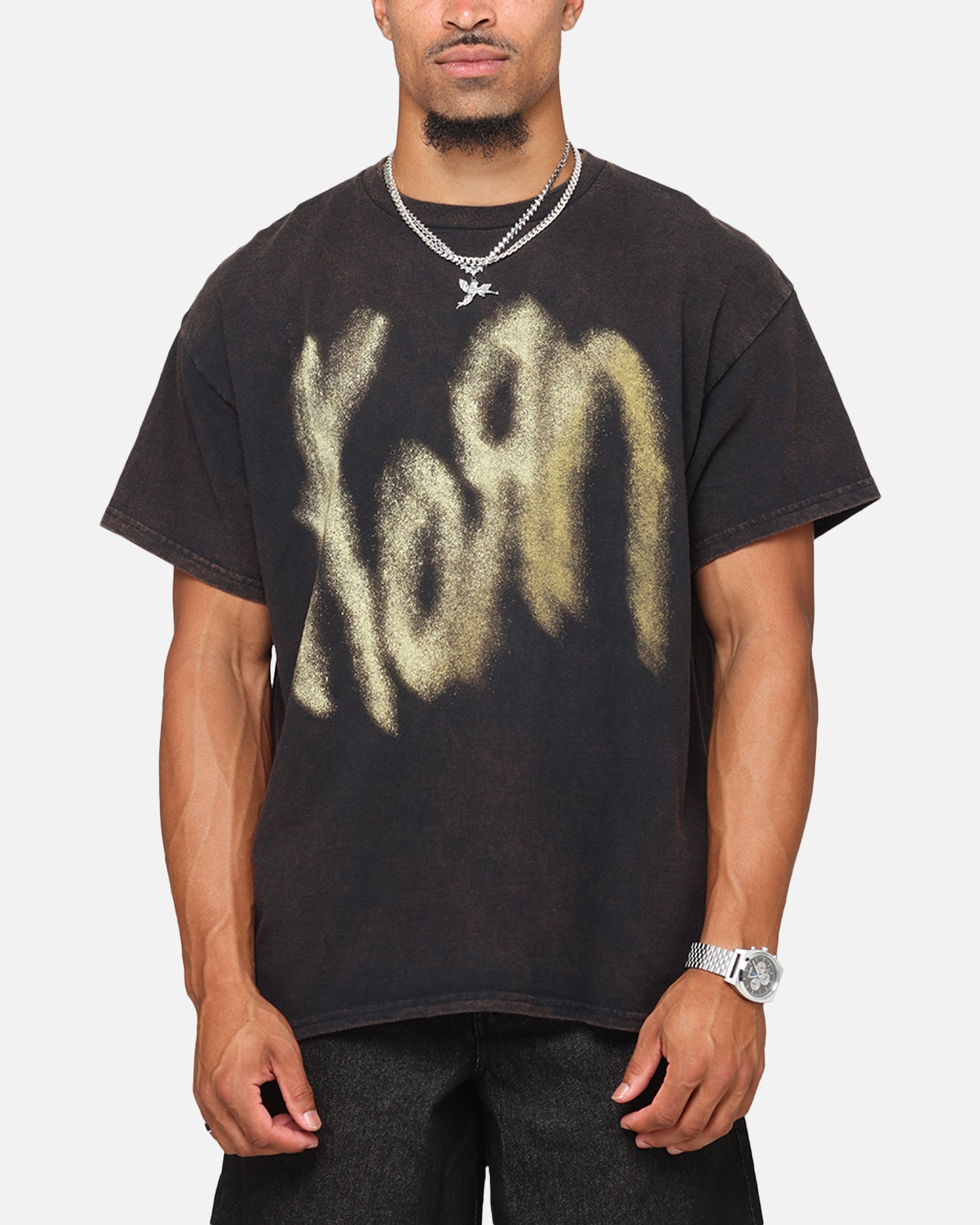 Korn's Legendary Vintage Black Logo Noise T-Shirt