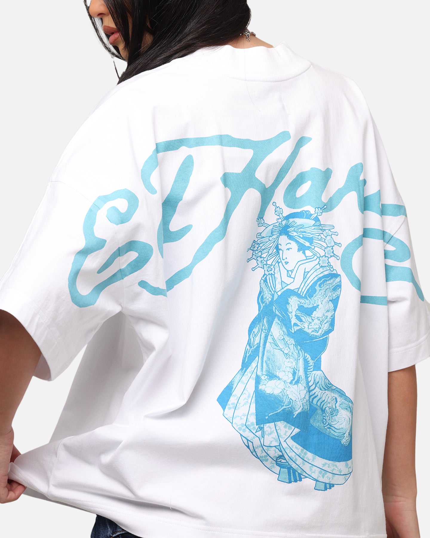 Ed Hardy Geisha Off-White Premium T-Shirt