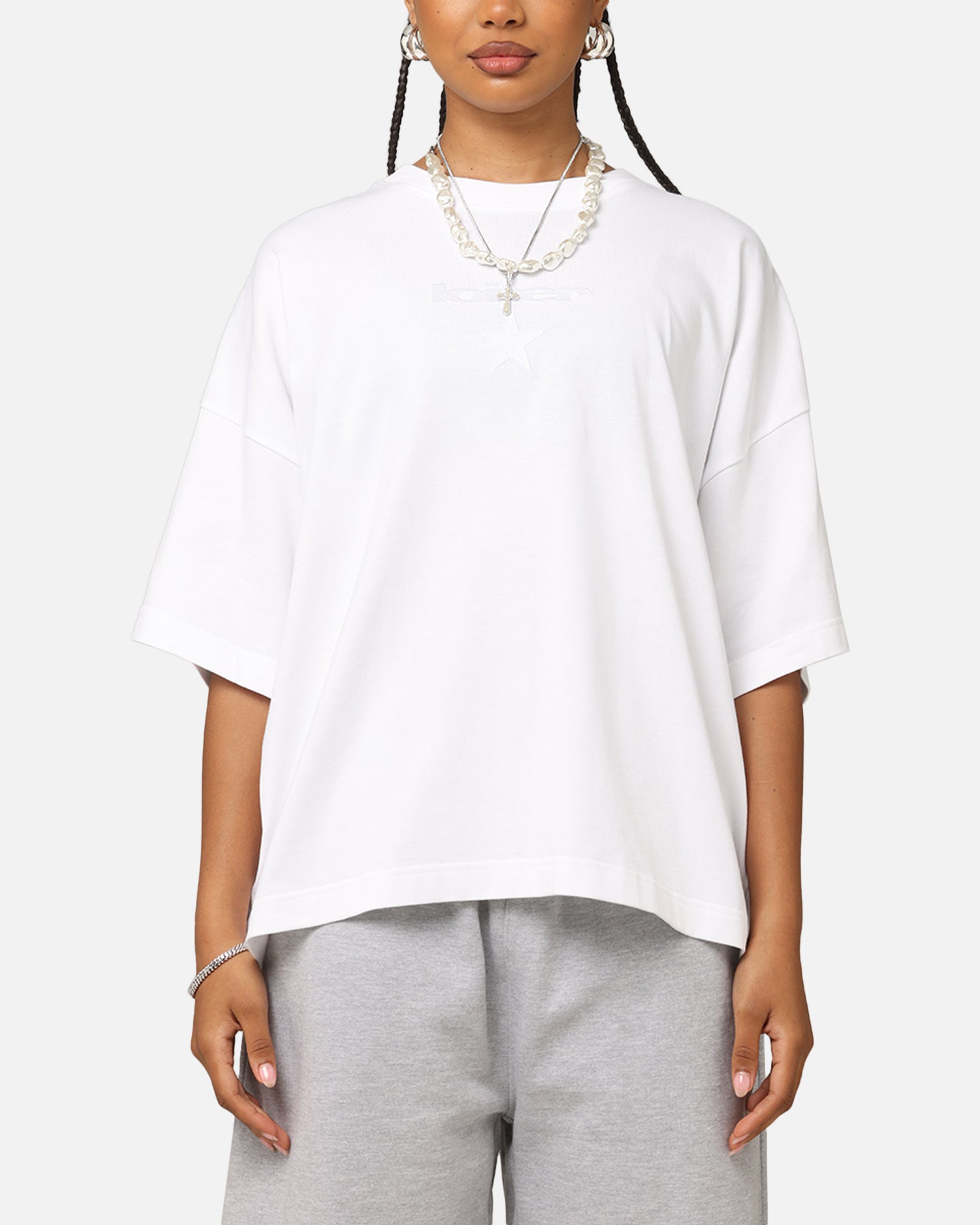Loiter Premium Boxy White T-Shirt - Stand Out in Style